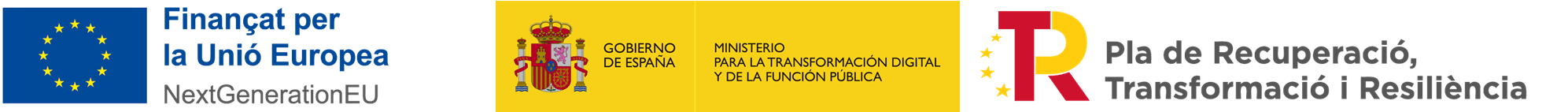Finançat per la Unió Europea-Next Generation. Pla de Recuperació, Transformació i Resiliència